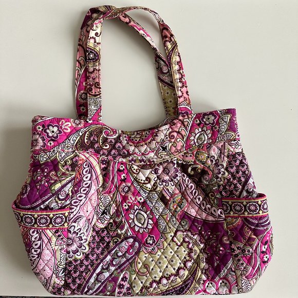 Vera Bradley Bags Vera Bradley Pleated Shoulder Tote Bag Poshmark
